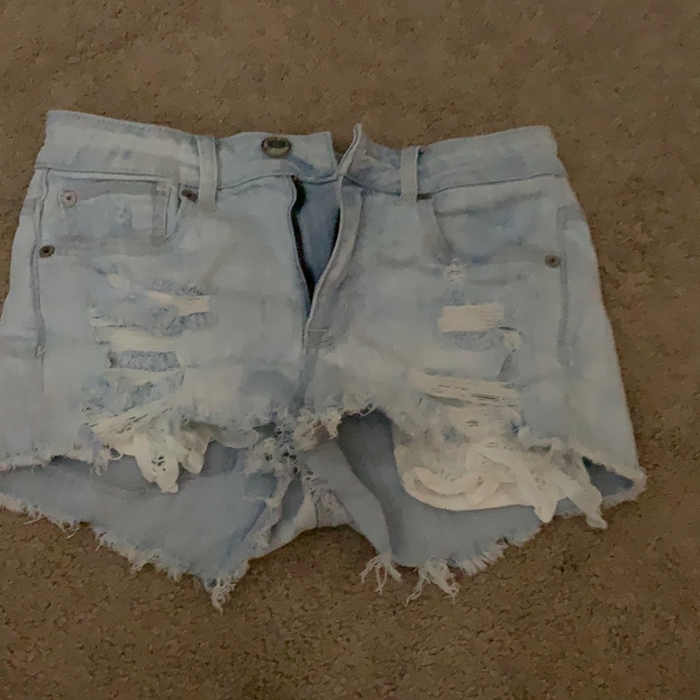 American Eagle Distressed Jean Shorts